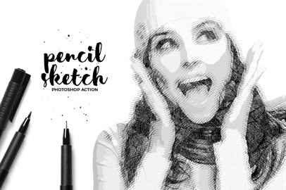 Pencil Sketch - Photoshop Action