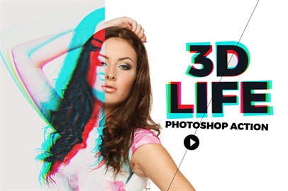 3D Life - Photoshop Action