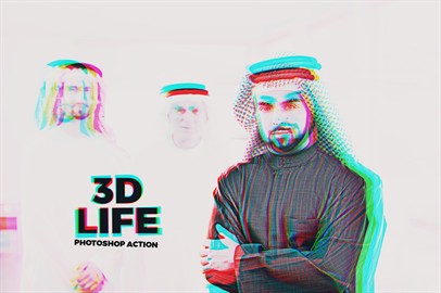 3D Life - Photoshop Action