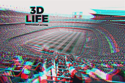 3D Life - Photoshop Action