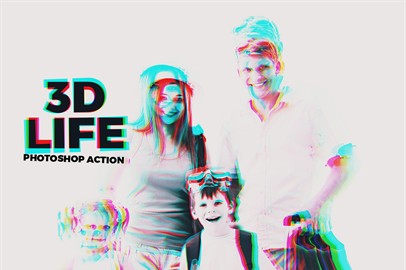 3D Life - Photoshop Action