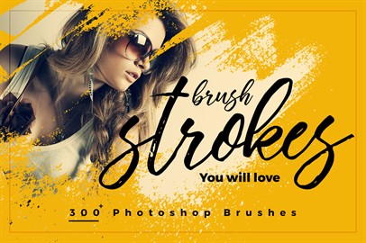 Brush Strokes - 321 Photoshop Brushes