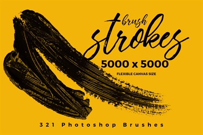Brush Strokes - 321 Photoshop Brushes