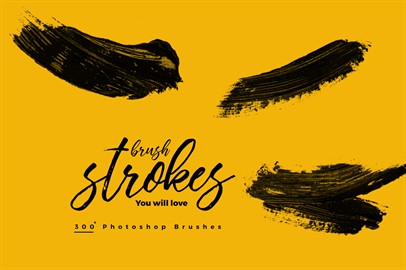 Brush Strokes - 321 Photoshop Brushes