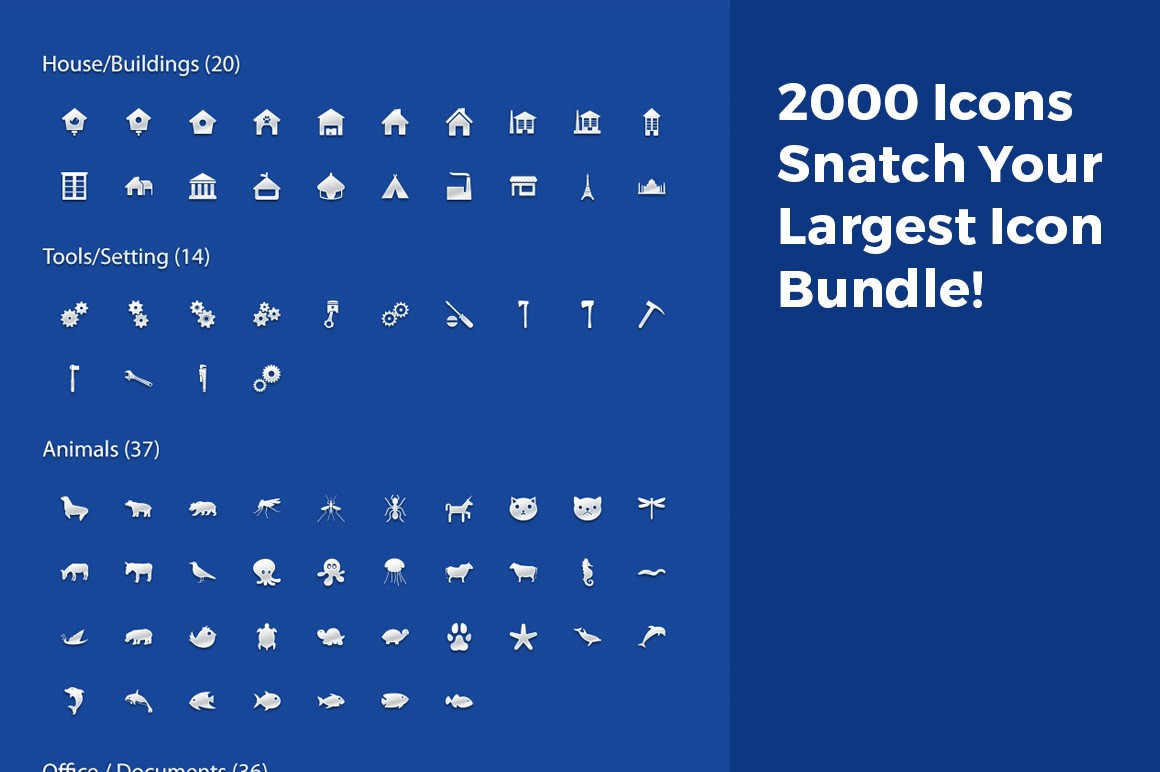 2000 Icons Snatch Your Largest Icon Bundle! | Inventicons