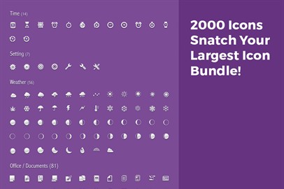 2000 Icons Snatch Your Largest Icon Bundle!