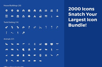 2000 Icons Snatch Your Largest Icon Bundle!