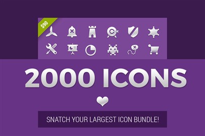 2000 Icons Snatch Your Largest Icon Bundle!