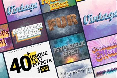 40+ Unique Text Effects